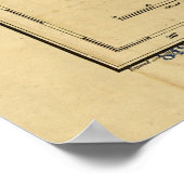 Poster Carte ferroviaire vintage du Missouri (1872) (Coin)