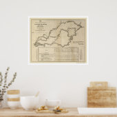 Poster Carte ferroviaire Winchester & Potomac 1832 (Cuisine)