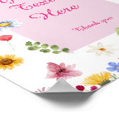 Poster Carte fleur sauvage & Cadeaux Signal Personnalisab (Coin)