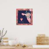 Poster Carte Floride Vintage Retro (Cuisine)