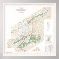 Carte forestière nationale de Jefferson (1983)