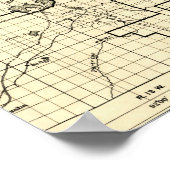 Poster Carte forestière nationale supérieure 1920 (Coin)