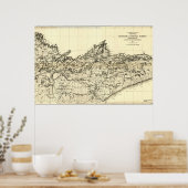 Poster Carte forestière nationale supérieure 1920 (Cuisine)