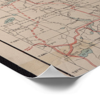 Poster Carte forestière nationale supérieure 1928 - BWCA