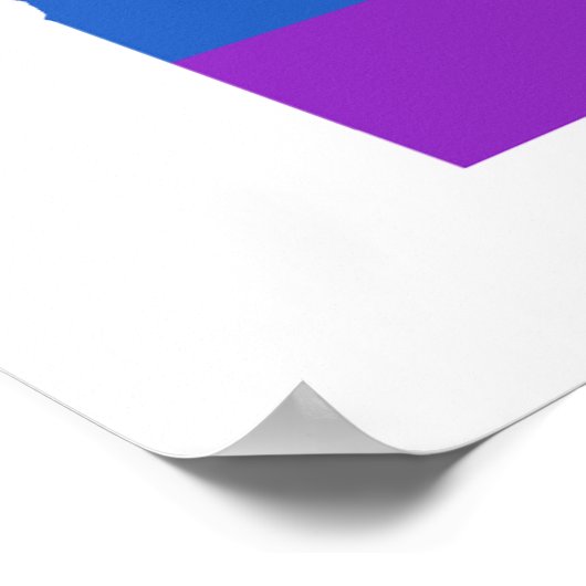 Poster Carte Gay des États-Unis | Etat de l'Idaho (Coin)