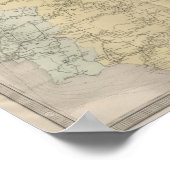 Poster Carte générale des chemins de fer européens (Coin)