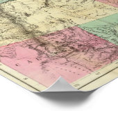 Poster Carte générale des États du Pacifique Nord (Coin)