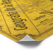 Poster Carte géographique (Coin)