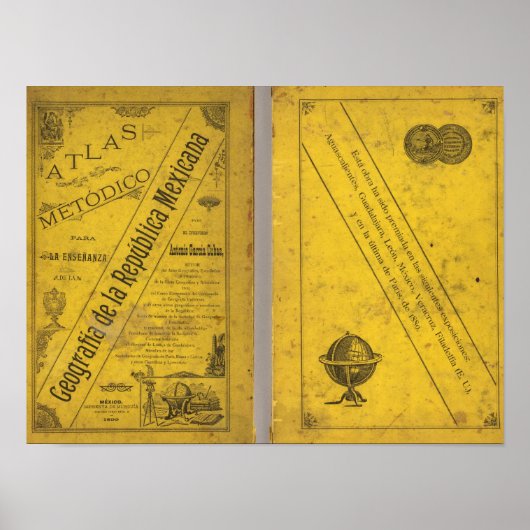 Poster Carte géographique (Devant)