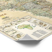 Poster - Carte géographique nationale de l'Afrique (Coin)
