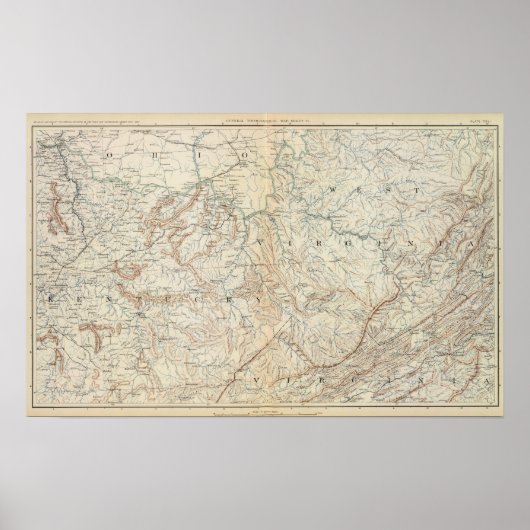 Poster Carte géographique VI (Devant)