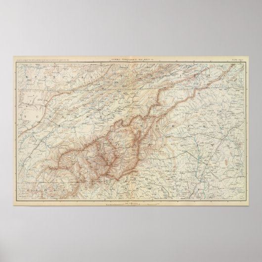 Poster Carte géographique VII (Devant)