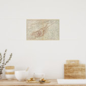 Poster Carte géographique VII (Cuisine)