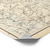 Poster Carte géographique XIV (Coin)