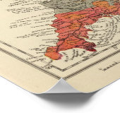 Poster Carte géologique Angleterre, Pays de Galles (Coin)