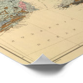 Poster Carte géologique, British Isles (Coin)