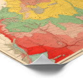 Poster Carte géologique de l'Utah (Coin)