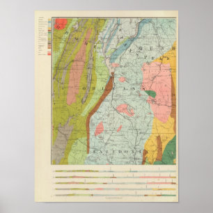 Poster Carte géologique du New Hampshire 3