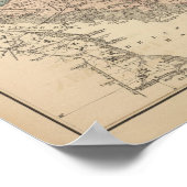 Poster Carte géologique du New Jersey (Coin)