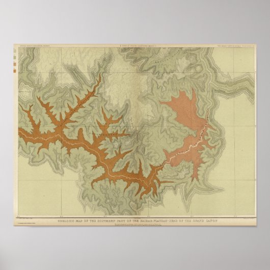 Poster Carte Géologique Du Sud 2 (Devant)