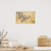 Poster Carte géologique, Provinces maritimes (Cuisine)