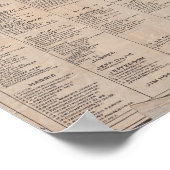 Poster Carte géologique vintage du Texas (1920) (Coin)