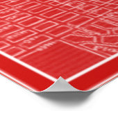 Poster Carte graphique de San Francisco (Coin)