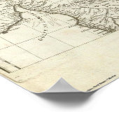 Poster Carte gravée d'Asie du Sud (Coin)