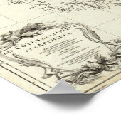 Poster Carte gravée de Grèce et Turquie (Coin)