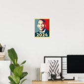 Poster Carte Hakeem Jeffries 2024 (Bureau à domicile)