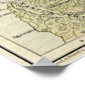 Poster Carte historique de l'Asie ancienne Mineure Anatol (Coin)