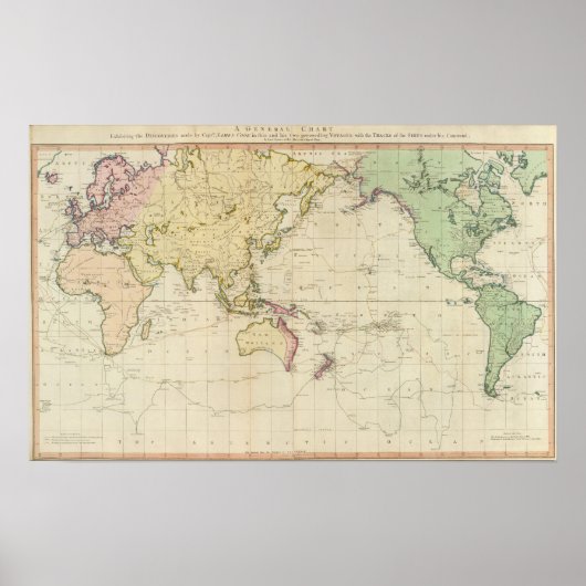 Poster Carte historique du graphique général (Devant)