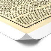 Poster Carte historique du Pérou - 1822 (Coin)