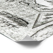 Poster Carte illustrant La Rochelle occupée (Coin)