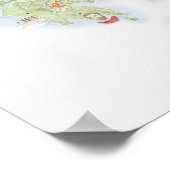 Poster Carte illustrée de la Grèce antique (Coin)