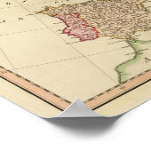 Poster Carte illustrée de l'Europe (Coin)