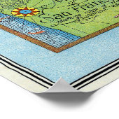 Poster Carte illustrée de San Francisco 1927 (Coin)