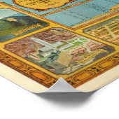 Poster Carte illustrée de US Airways (Coin)