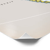 Poster Carte illustrée du Groenland (Coin)