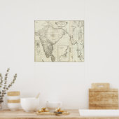 Poster Carte indienne (Cuisine)