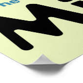 Poster Carte infographique des parcs nationaux du Michiga (Coin)