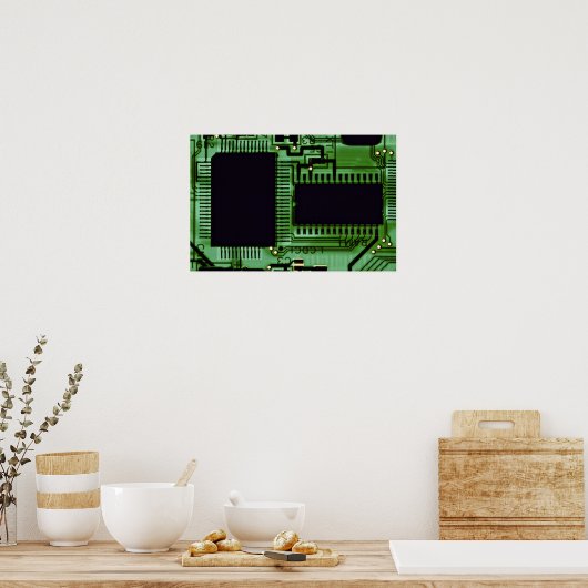 Poster Carte informatique (Cuisine)