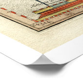 Poster Carte Islande par Mercator Map 1595 (Coin)