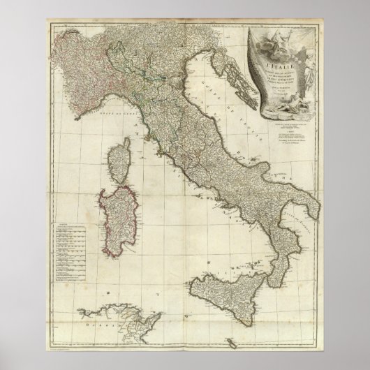 Poster Carte italienne (Devant)