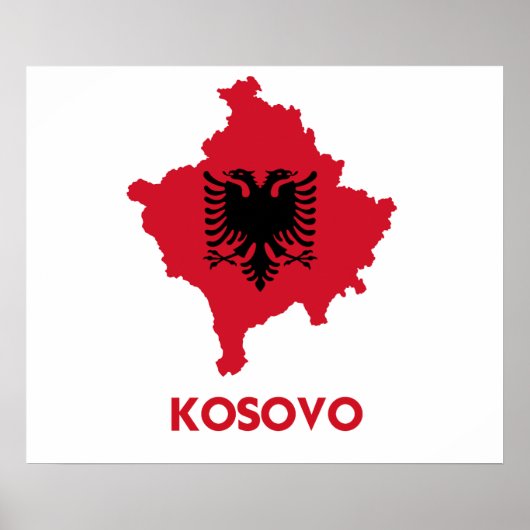 POSTER CARTE KOSOVO (Devant)