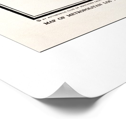 Poster Carte LA 1925 (Coin)