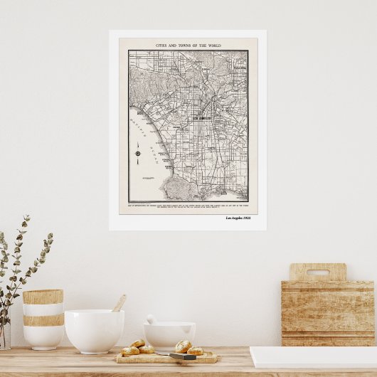 Poster Carte LA 1925 (Cuisine)