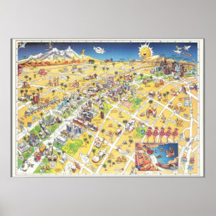Poster Carte Las Vegas