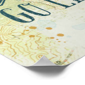 Poster Carte Letterpress USA (Coin)