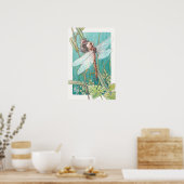 Poster Carte libellule 6 (Cuisine)